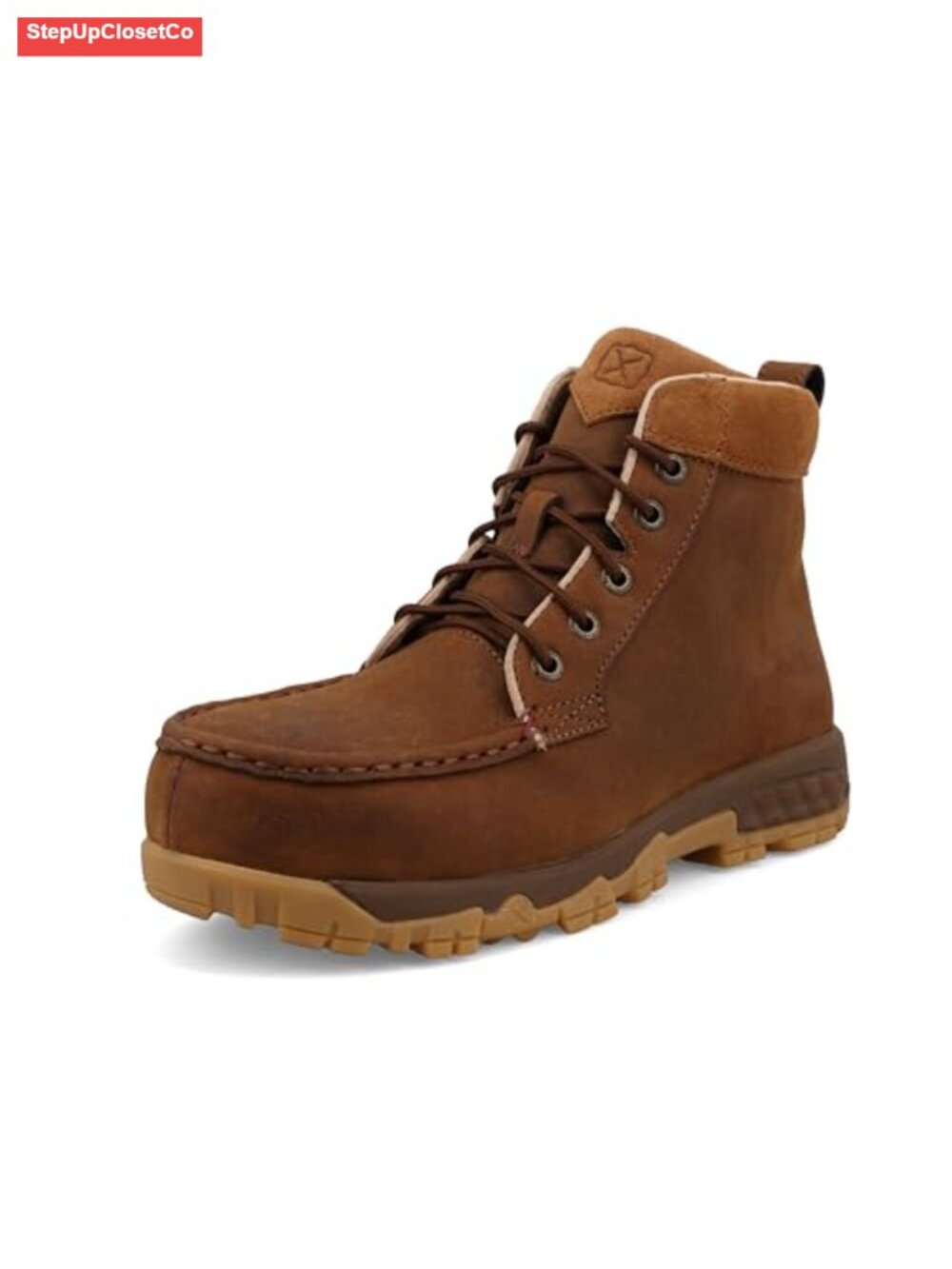 Women's 4" Leather & Suede Alloy Toe Work Boots with Side Zipper